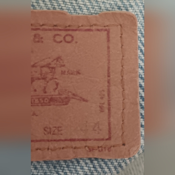 Levi’s Cowboy Denim Jean Jacket 70506 214 Texas Rodeo Festuval Light Wash Sz 44 - Picture 10 of 14